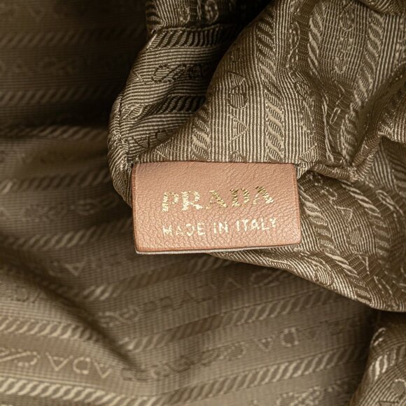 PRADA Cream Leather Shoulder Bag - Picture 7 of 9